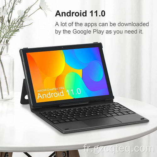 10,1 pouces Android 11 comprimés avec clavier